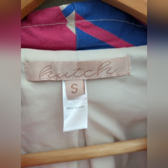 Hutch Rosen Pink Blue Stripe Wrap Dress Size S - Picture 5 of 8